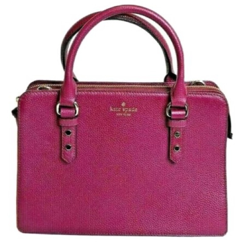 Kate Spade Mulberry Leather Street Lise Satchel/Crossbody Bag - Color: Rioja